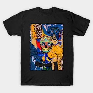 Dive into Street Art - A MaleMask NFT with MexicanEye Color and GrayItem T-Shirt